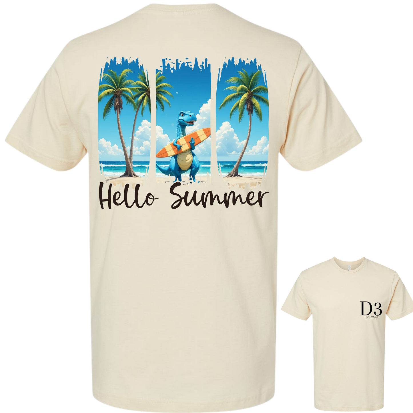 Dino Hello Summer Tee
